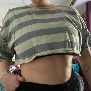 Zumiez striped crop top